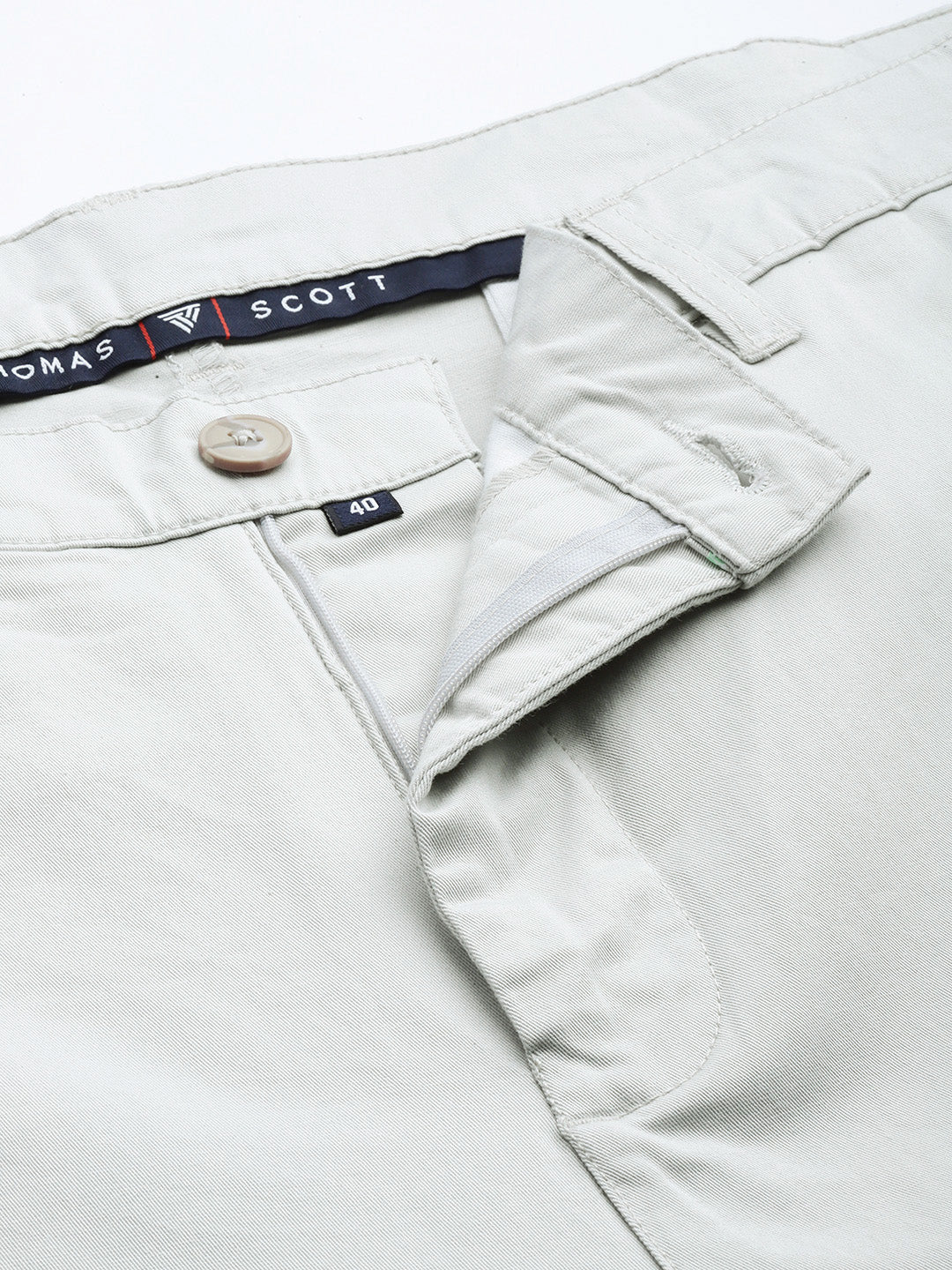 Thomas Scott Men Plus Size Smart Easy Wash Pure Cotton Chinos Trousers