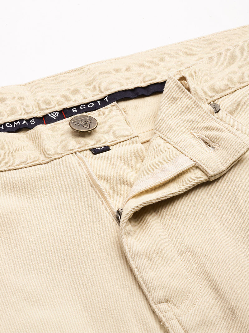 Thomas Scott Men Plus Size Smart Easy Wash Pure Cotton Chinos Trousers