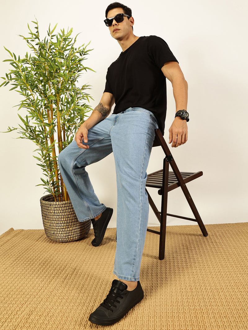 Thomas Scott Men Smart Relaxed Fit Baggy Jeans