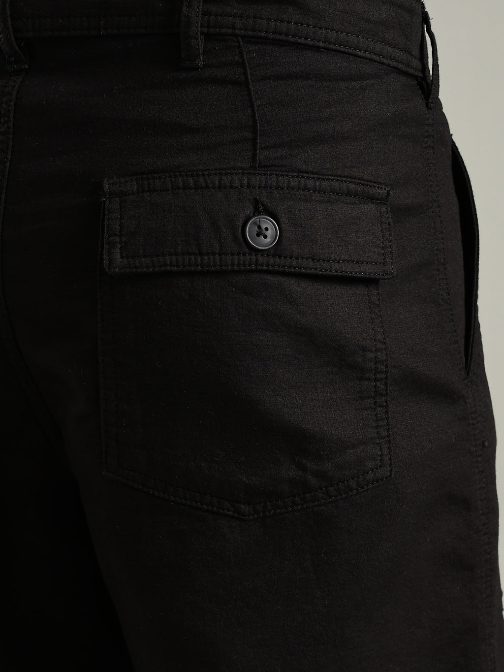 Thomas Scott Men Black Mid-Rise Relaxed Fit Woven Trouser