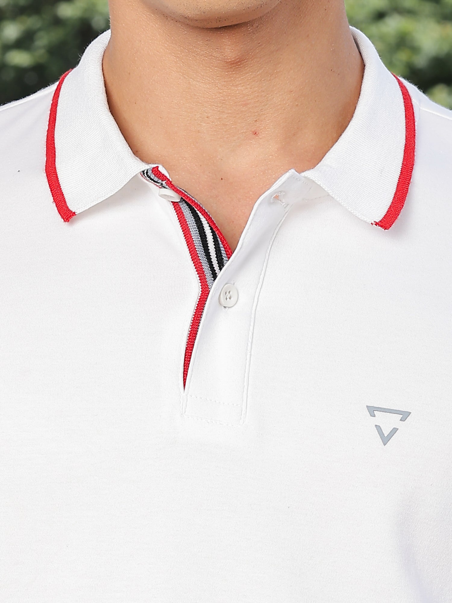 Thomas Scott Men White Regular Fit Short Sleeves Polo Collar Knitted Tshirt