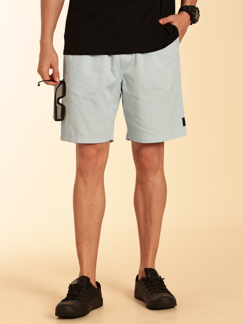 Thomas Scott Men Blue Mid-Rise Regular Fit Cotton Woven Boxer Shorts