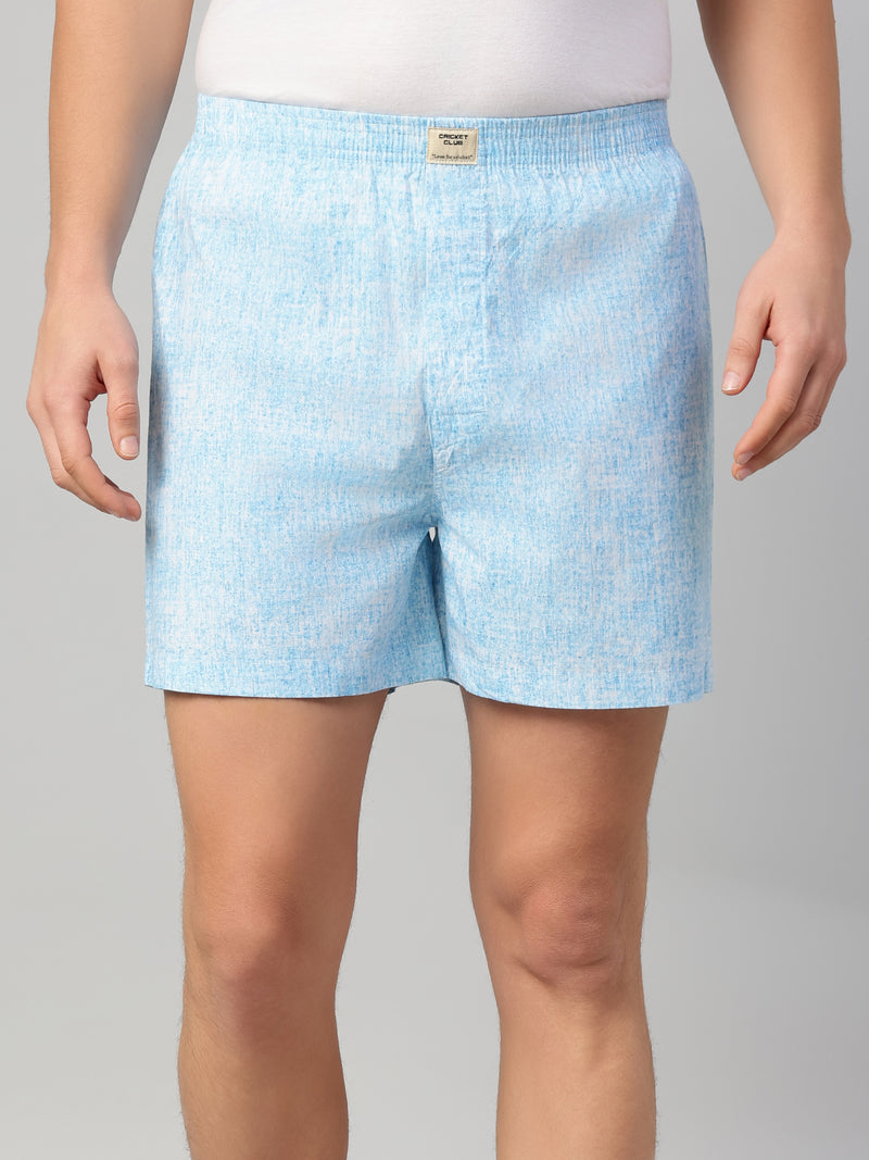 Thomas Scott Men Multicolor Cricket Club Collection Regular Fit 100% Cotton Woven Boxer Shorts (Pack of 3)