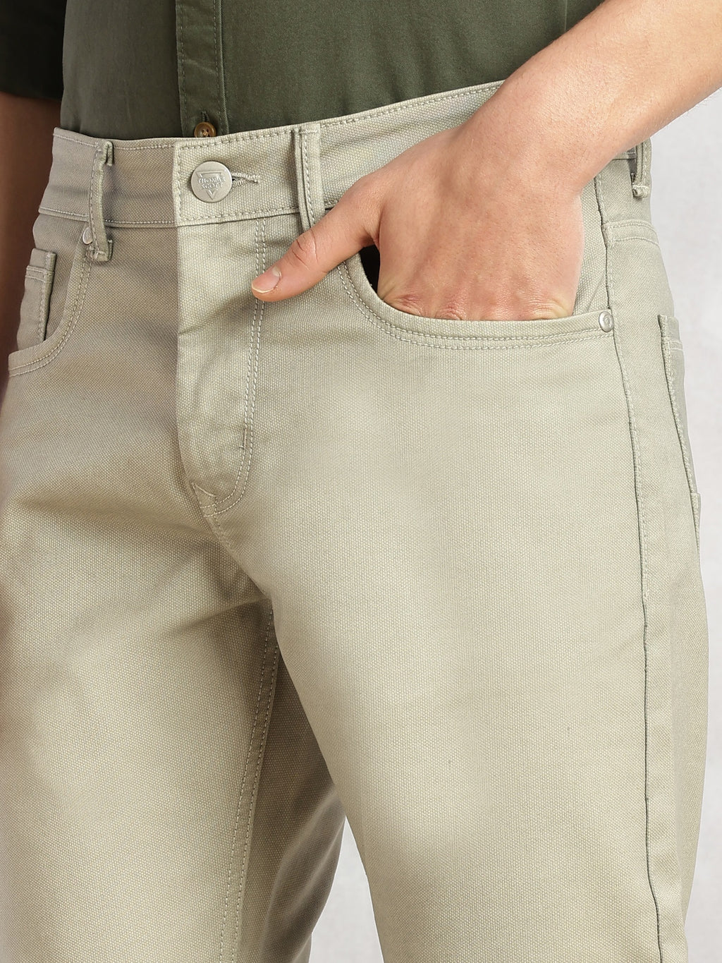 Thomas Scott Men Pista Cricket Club Collection Mid-Rise Straight Fit No Fade Stretchable Jeans