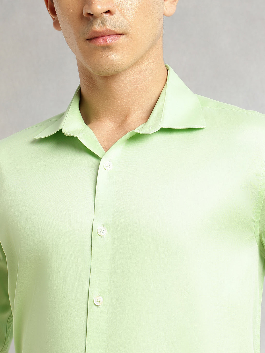 Thomas Scott Men Pista Regular Fit Long Sleeves Spread Collar Solid 100% Cotton Formal Shirt