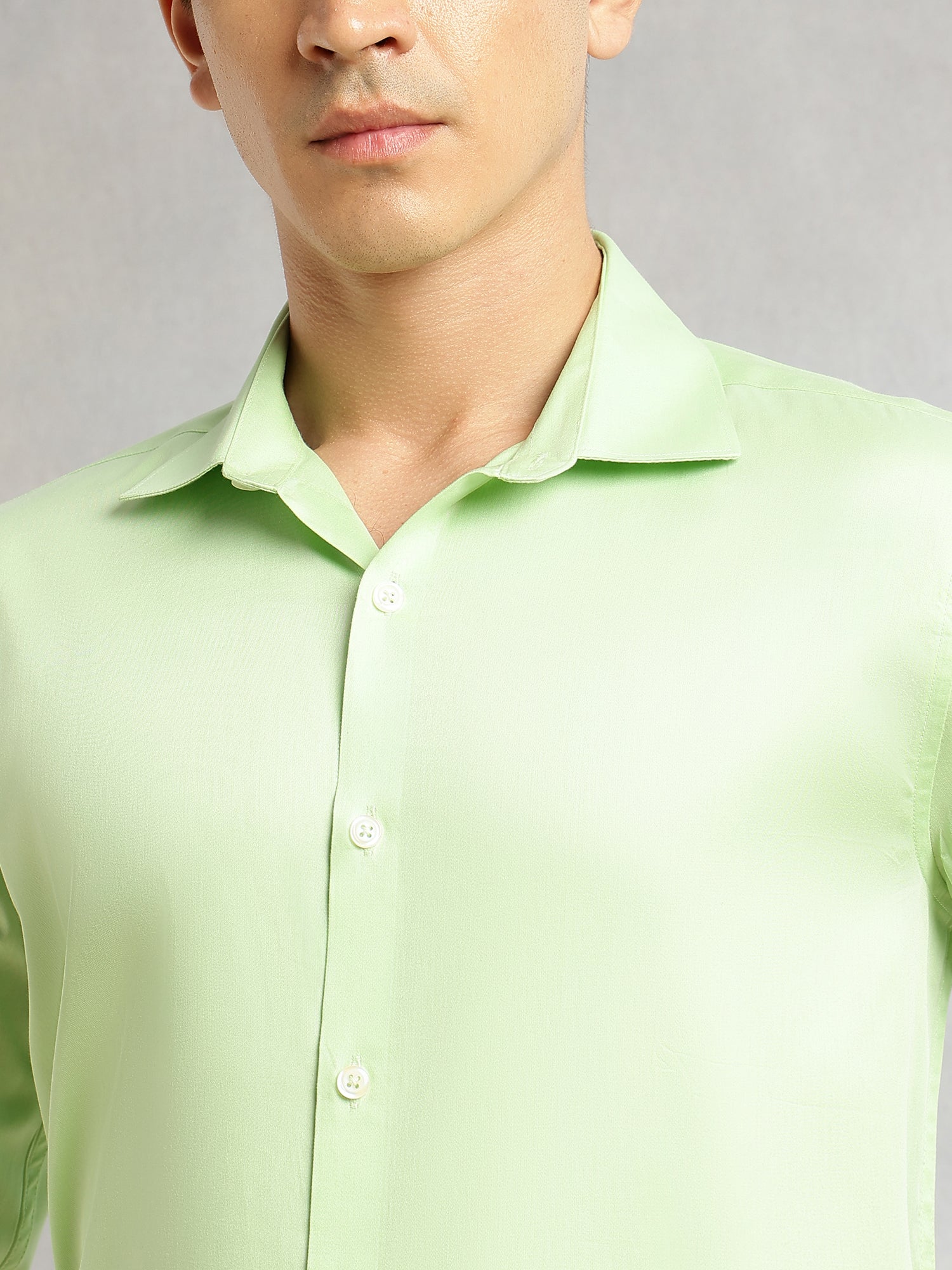 Thomas Scott Men Pista Regular Fit Long Sleeves Spread Collar Solid 100% Cotton Formal Shirt
