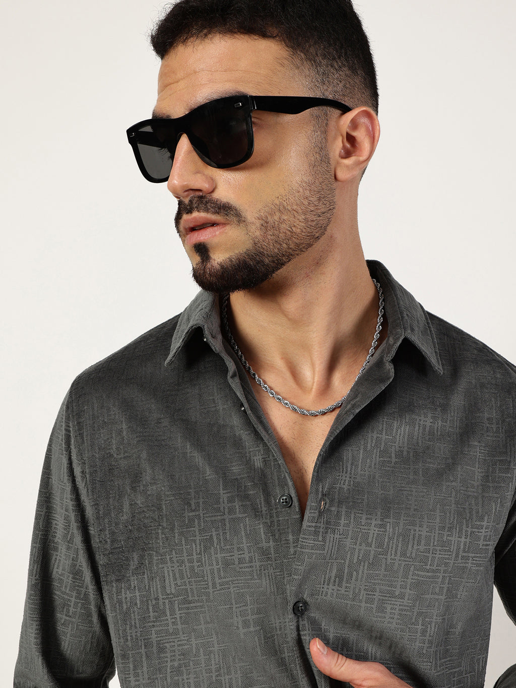 Thomas Scott Men Premium Slim Fit Opaque Casual Shirt