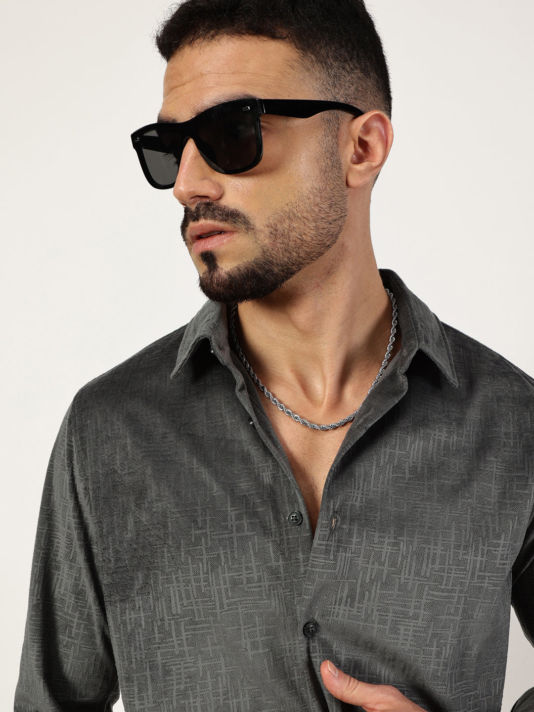 Thomas Scott Men Premium Slim Fit Opaque Casual Shirt