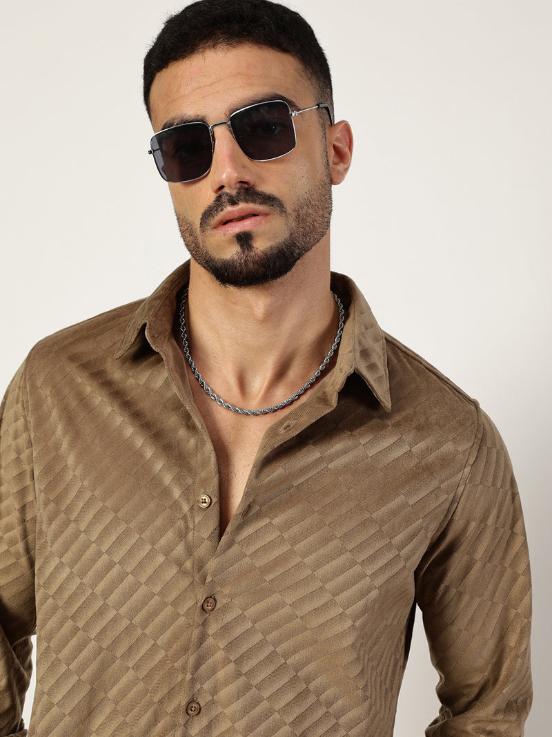 Thomas Scott Men Premium Slim Fit Opaque Casual Shirt
