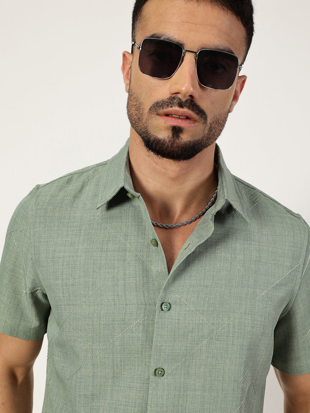 Thomas Scott Men Premium Slim Fit Opaque Casual Shirt
