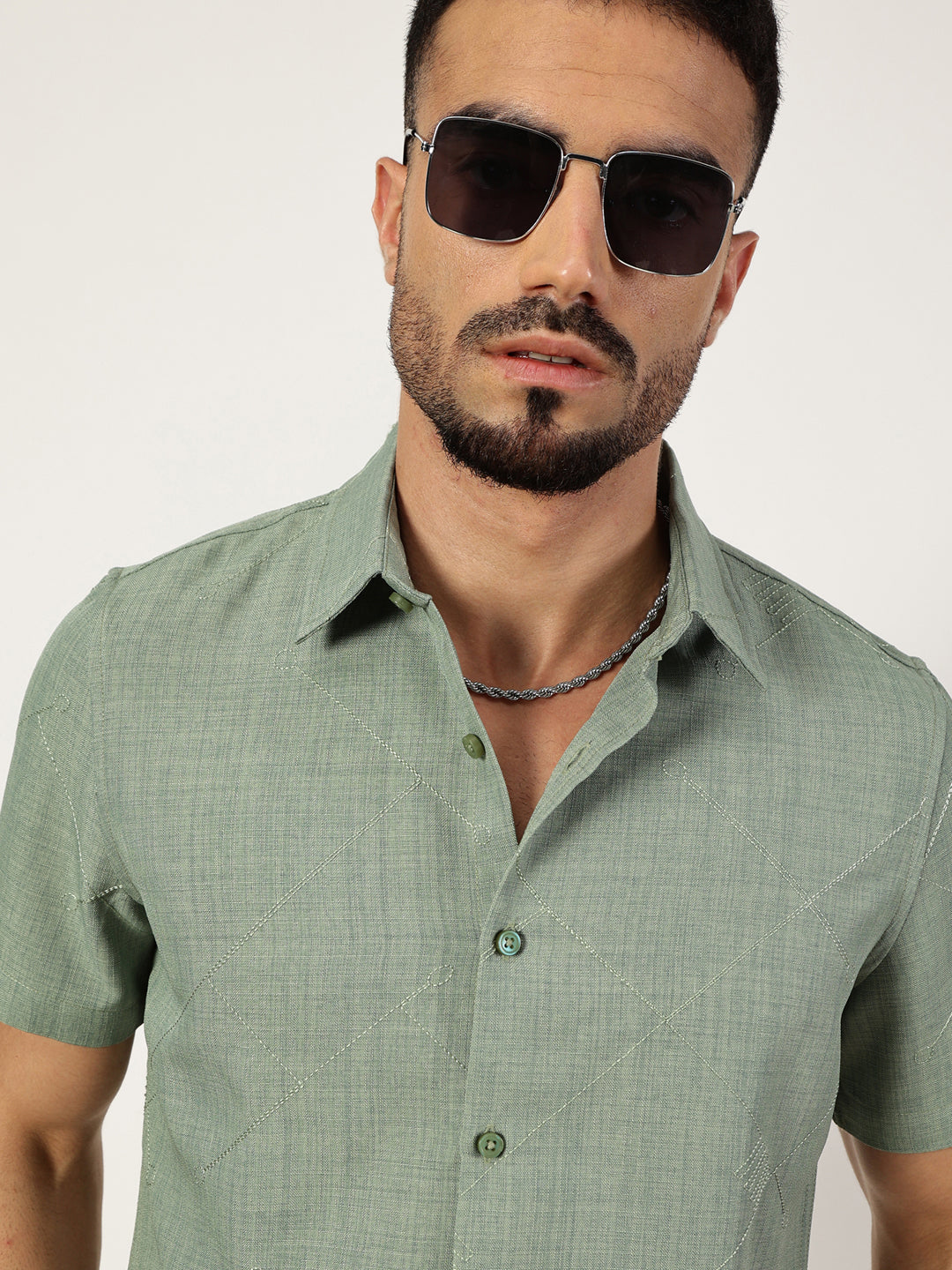 Thomas Scott Men Premium Slim Fit Opaque Casual Shirt