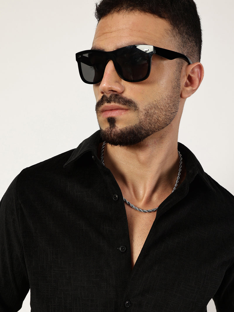 Thomas Scott Men Premium Slim Fit Opaque Casual Shirt
