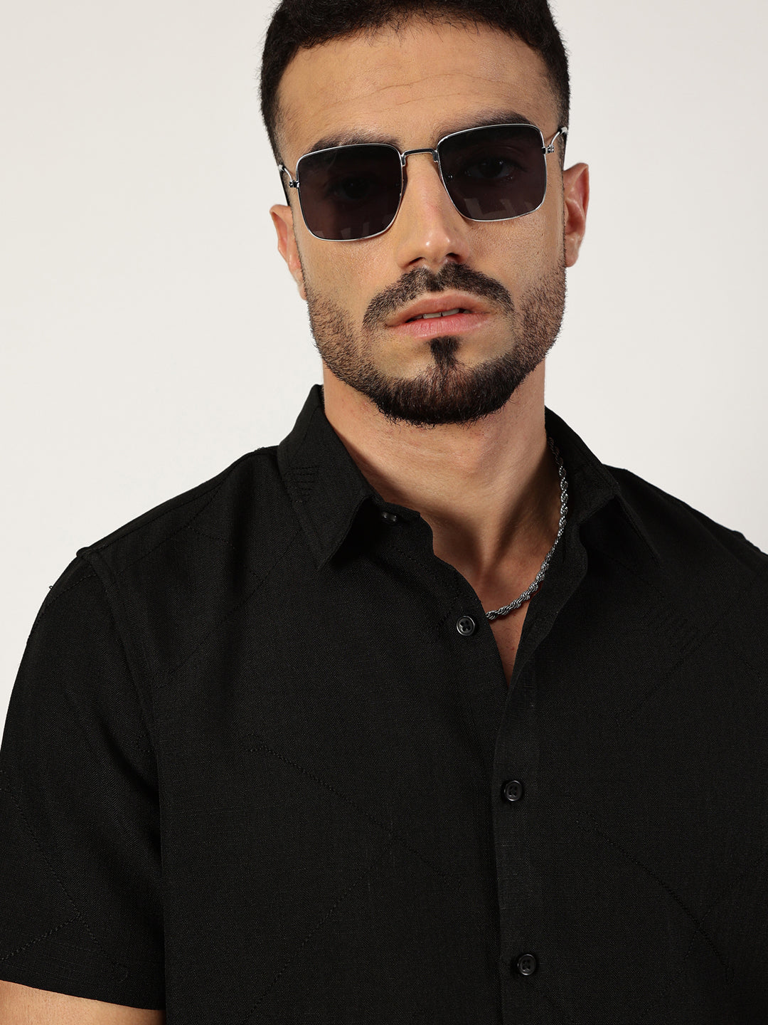 Thomas Scott Men Premium Slim Fit Opaque Casual Shirt