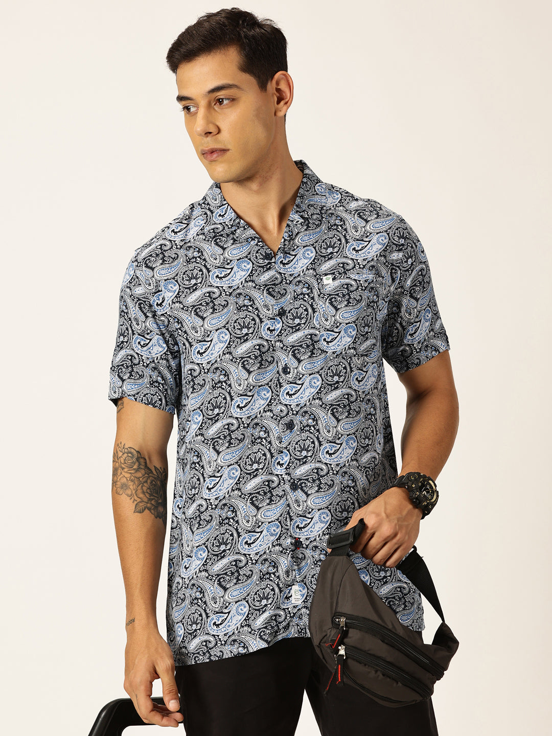 Thomas Scott Men Smart Ethnic Motifs Opaque Printed Casual Shirt