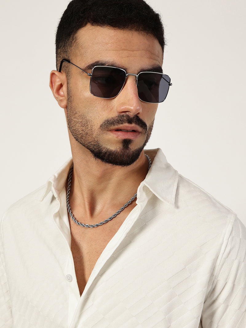 Thomas Scott Men Premium Slim Fit Opaque Casual Shirt