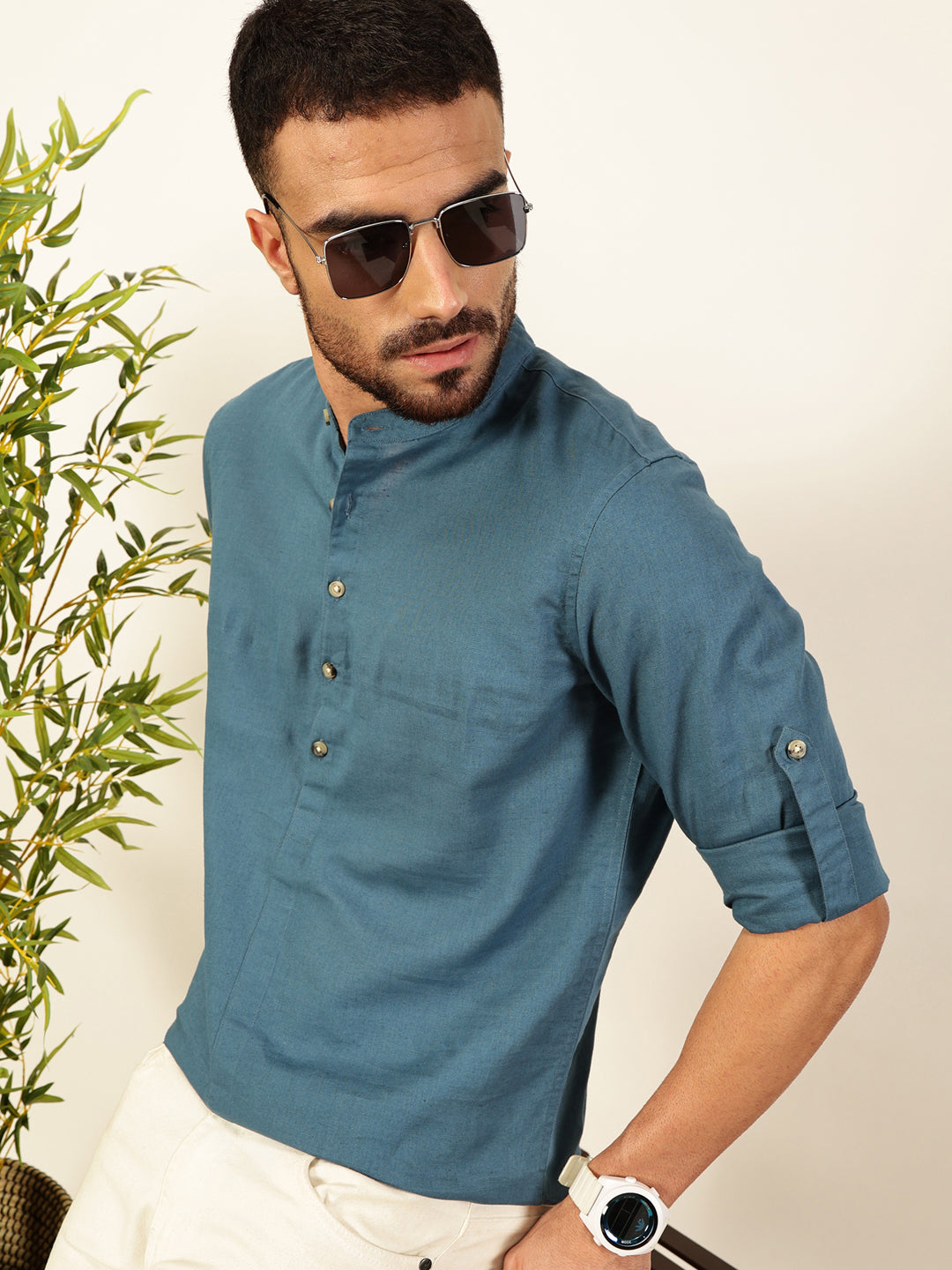 Thomas Scott Men Premium Opaque Casual Shirt