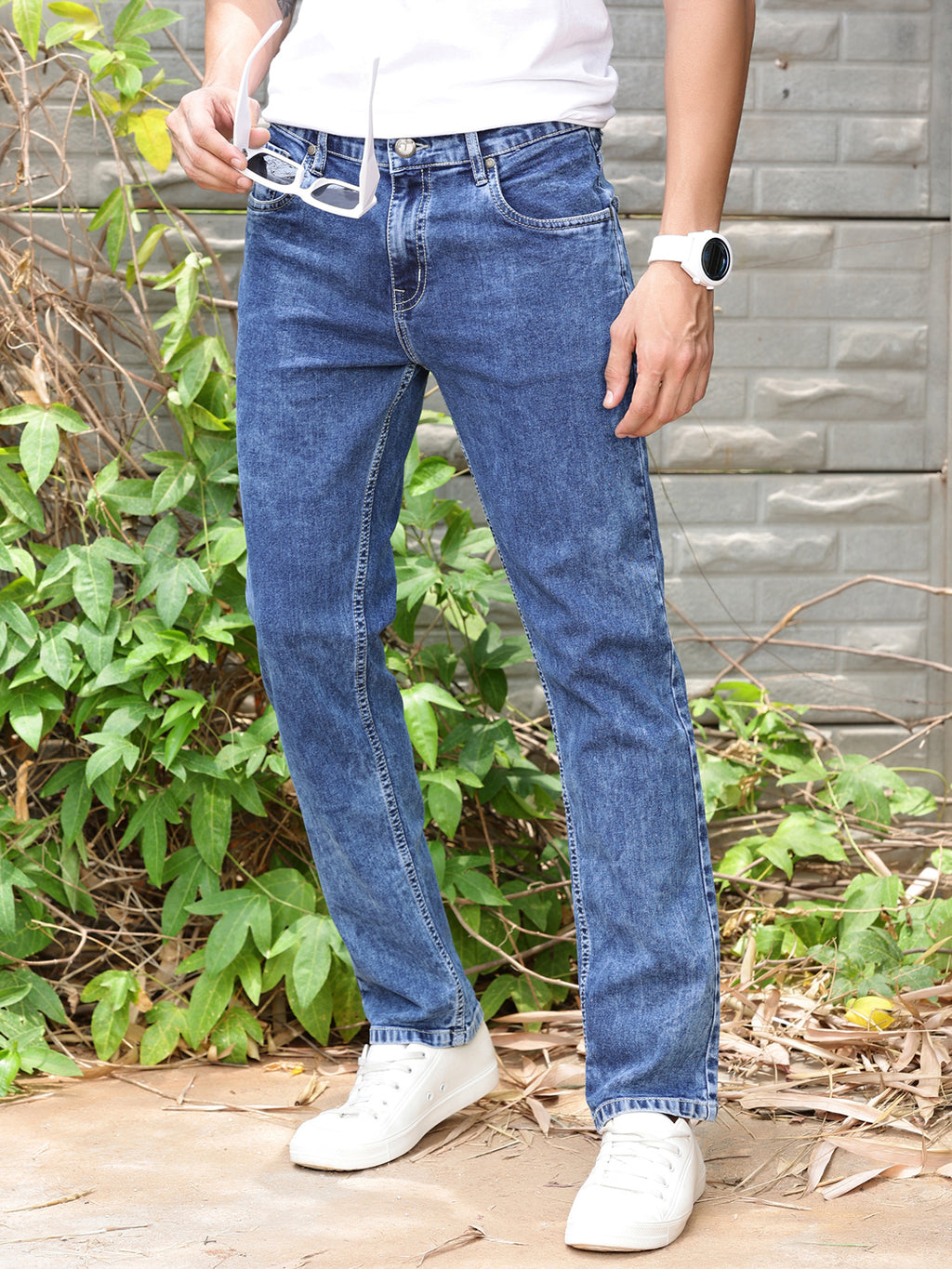 Thomas Scott Men Smart Slim Fit Clean Look Stretchable Jeans