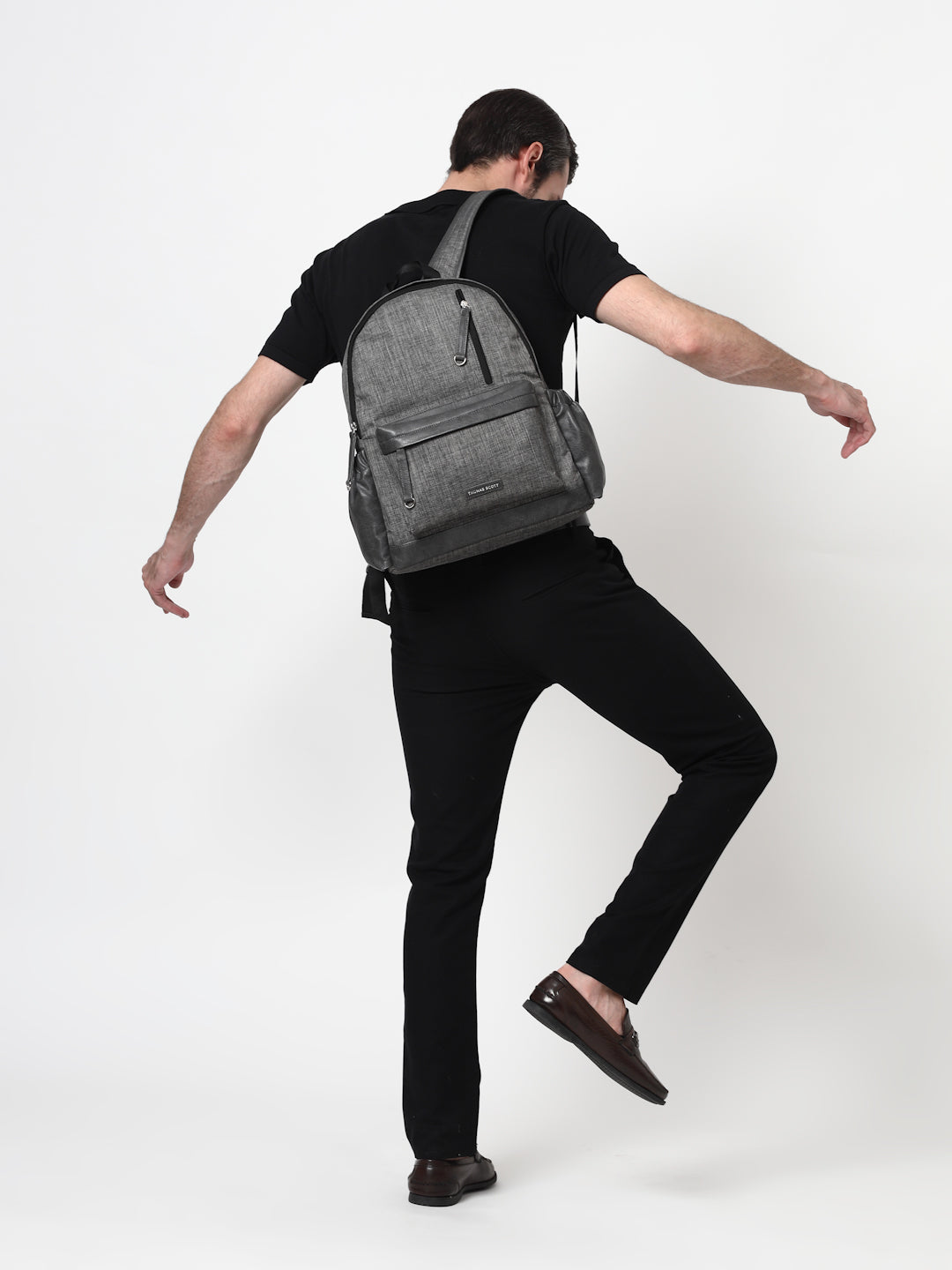 Thomas Scott Men Textured Backpack