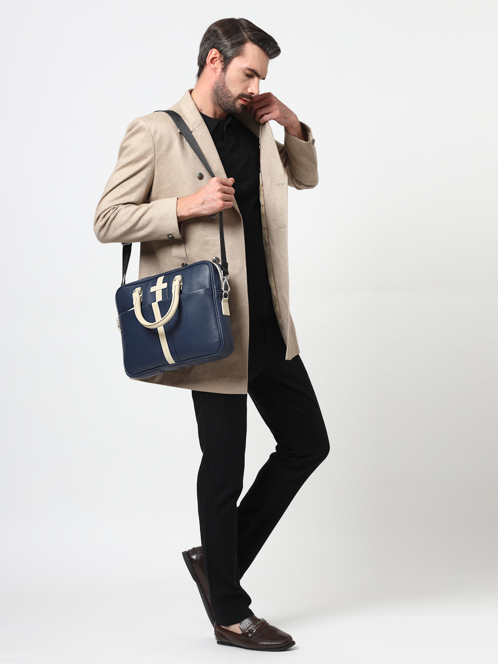 Thomas Scott Men PU Laptop Bag