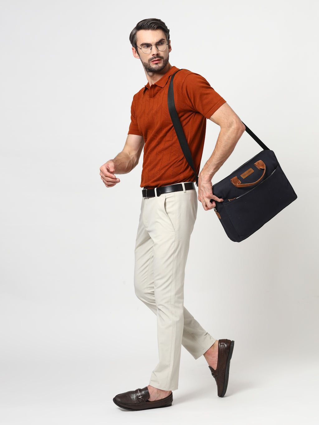 Thomas Scott Men Detachable Sling Strap Laptop Bag