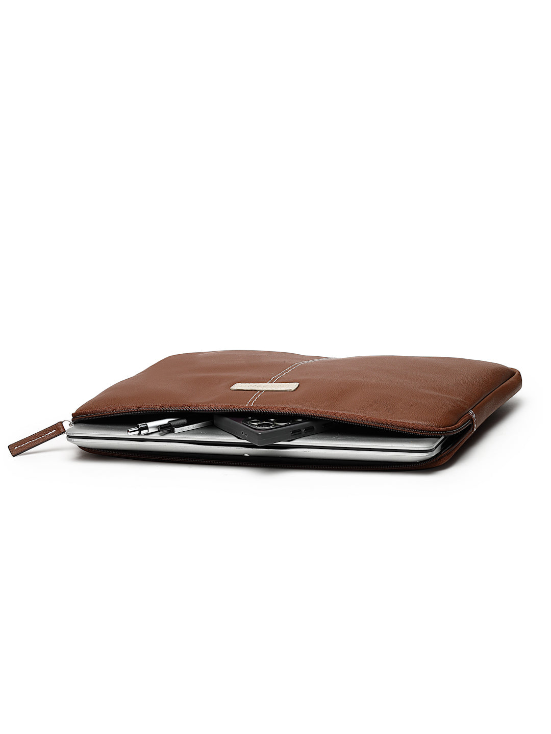 Thomas Scott Men Textured PU Laptop Sleeve