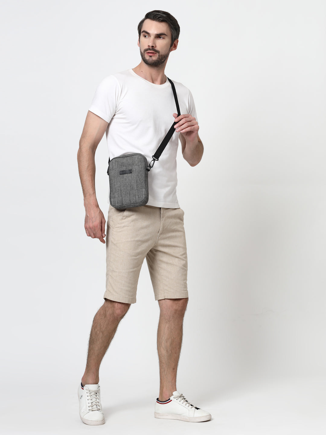 Thomas Scott Men Zippered Messenger Bag