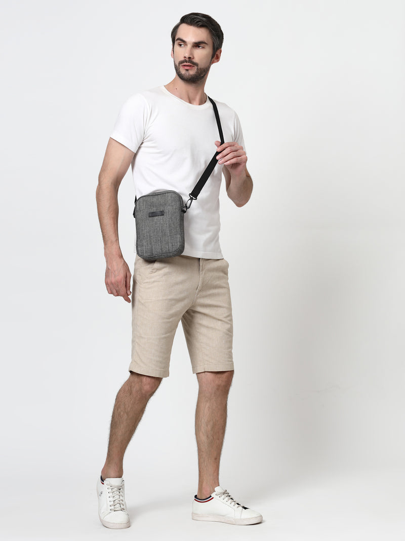 Thomas Scott Men Zippered Messenger Bag