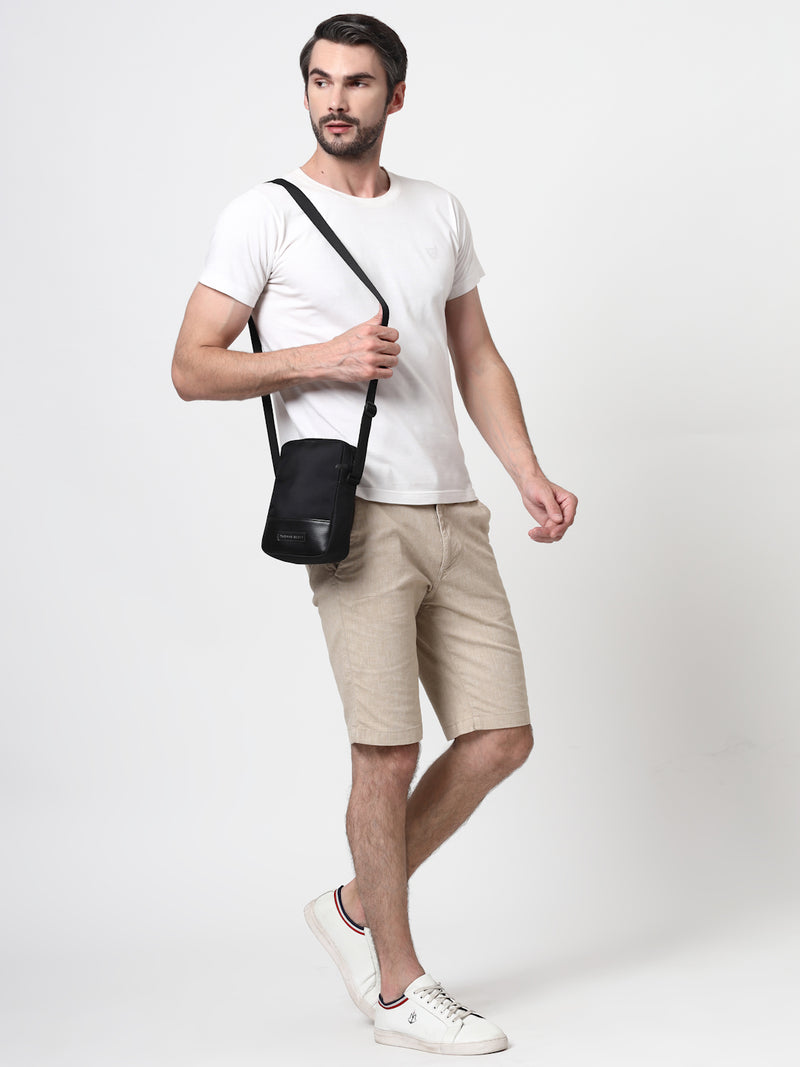 Thomas Scott Men Textured Messenger Bag