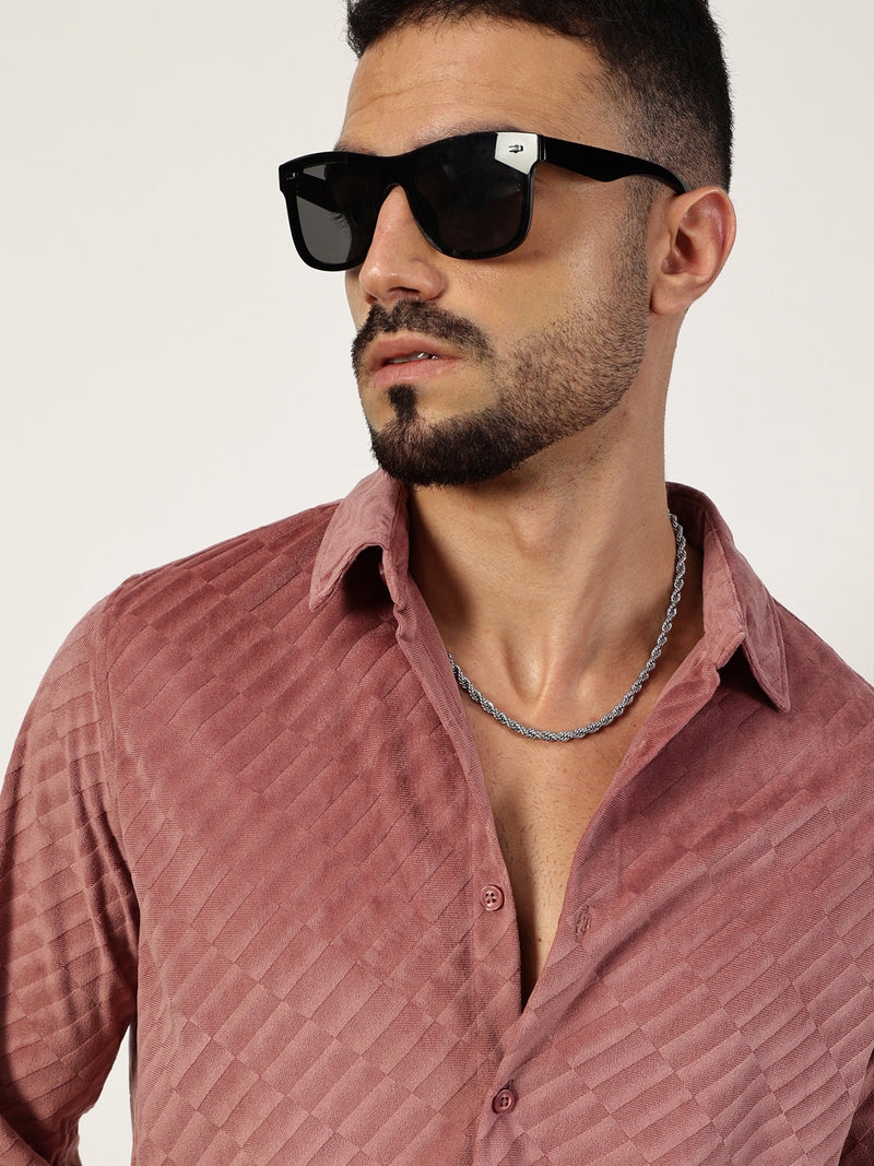 Thomas Scott Men Premium Slim Fit Opaque Casual Shirt