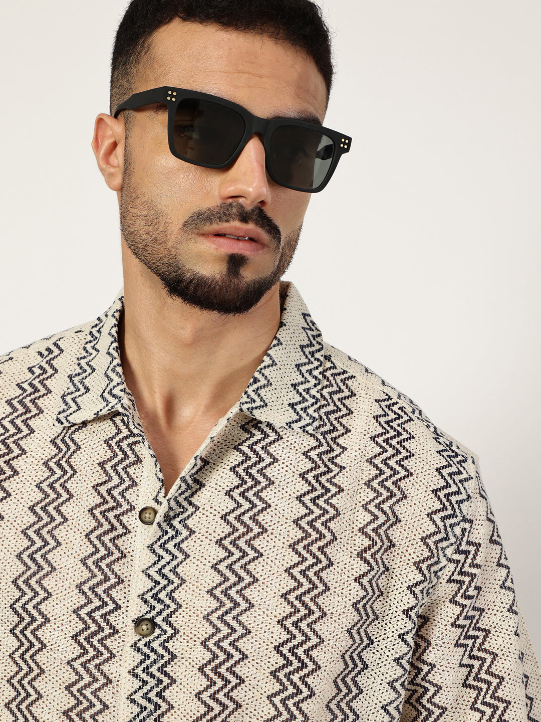 Thomas Scott Men Premium Slim Fit Opaque Striped Casual Shirt
