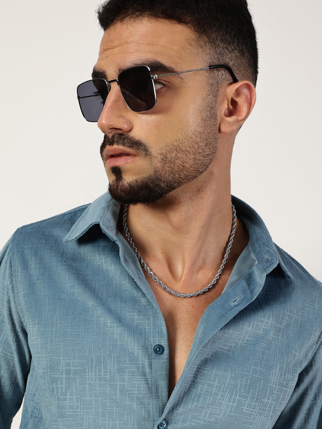 Thomas Scott Men Premium Slim Fit Opaque Casual Shirt