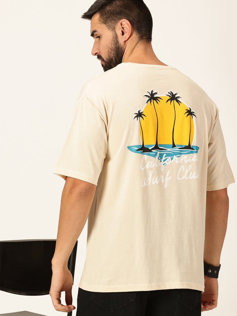 Thomas Scott Men Typography Printed Round Neck Bio Finish Oversized T-shirt