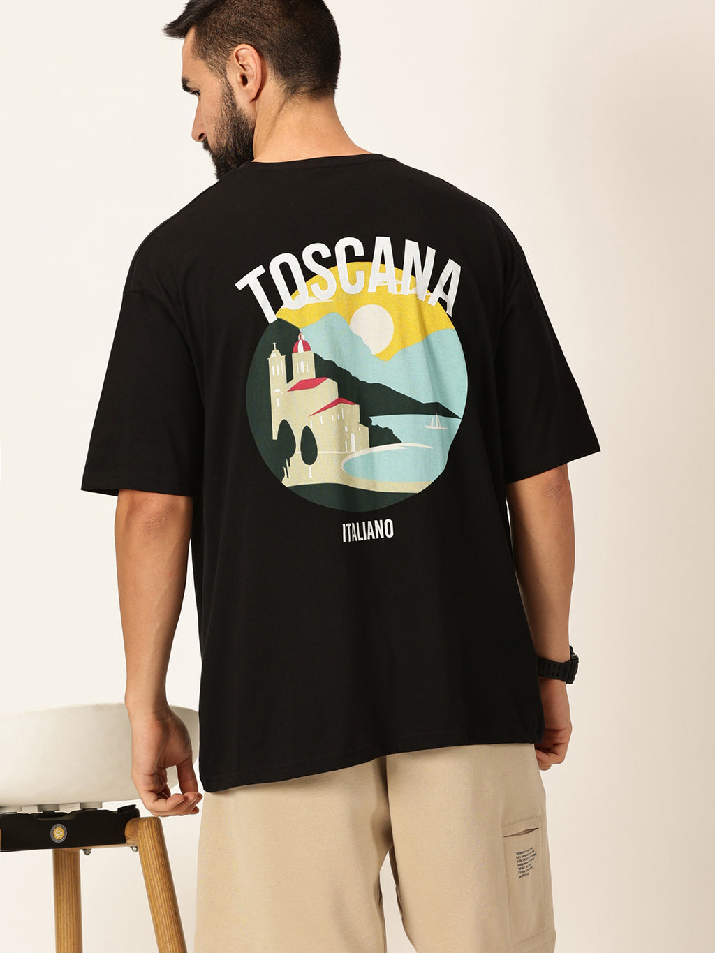 Thomas Scott Men Round Neck Typography Bio Finish Cotton T-shirt