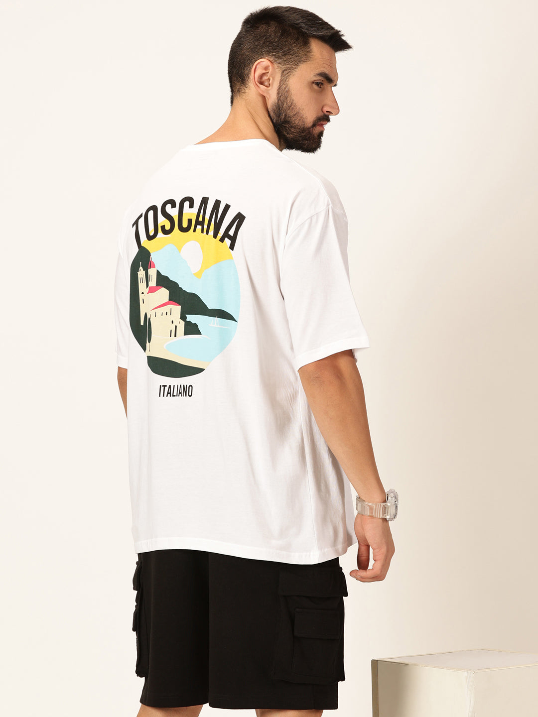 Thomas Scott Men Round Neck Typography Printed Bio Finish T-shirt