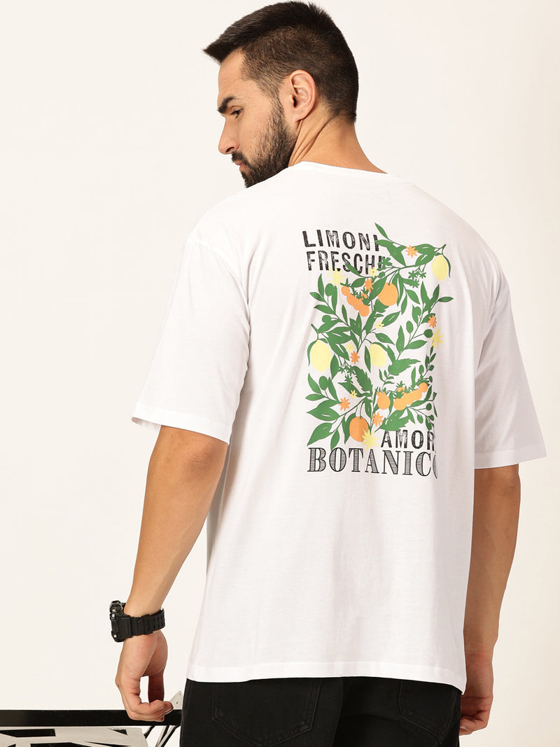 Thomas Scott Men Oversized Typography Printed Cotton Bio Finish T-shirt