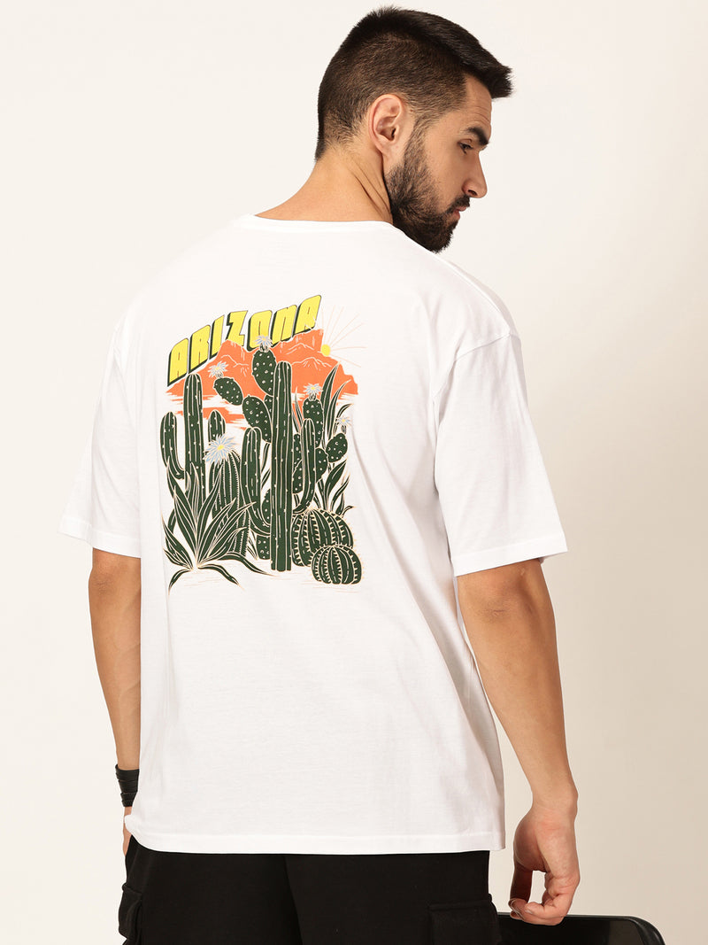 Thomas Scott Men Oversized Graphic Printed Cotton Bio Finish T-shirt