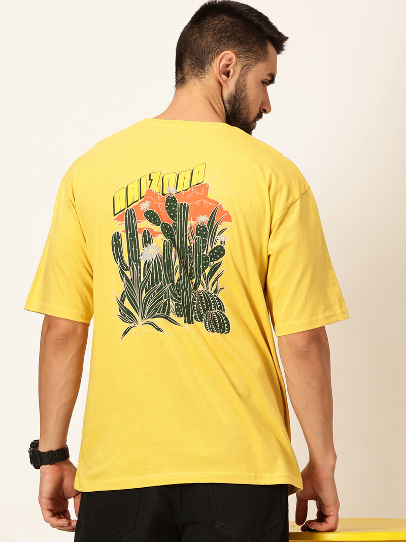 Thomas Scott Men Oversized Graphic Printed Bio Finish Cotton T-shirt