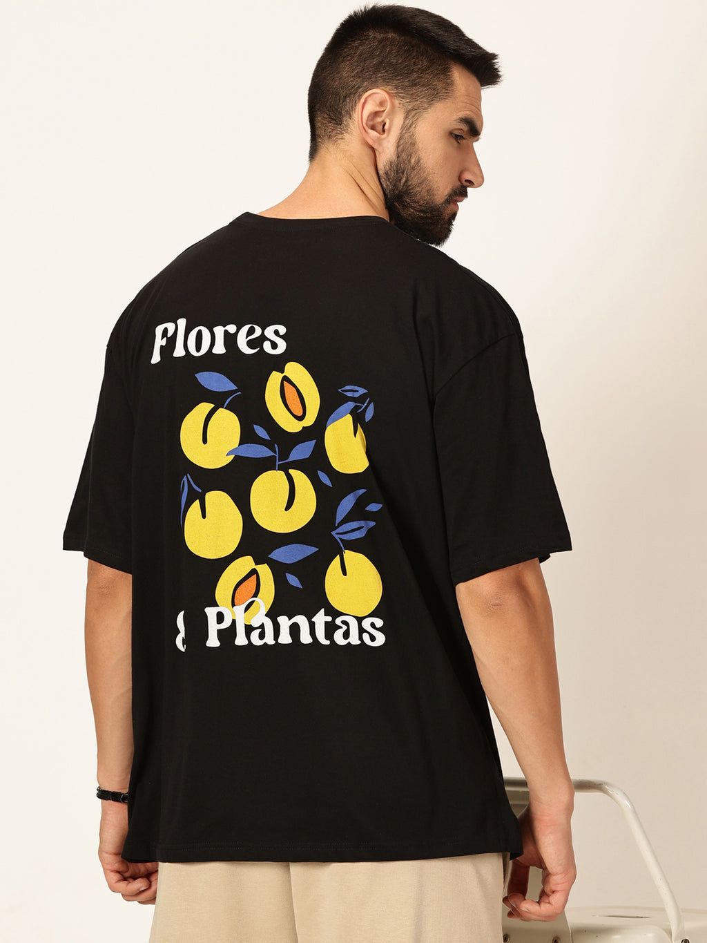 Thomas Scott Men Oversized Graphic Printed Cotton Bio Finish T-shirt