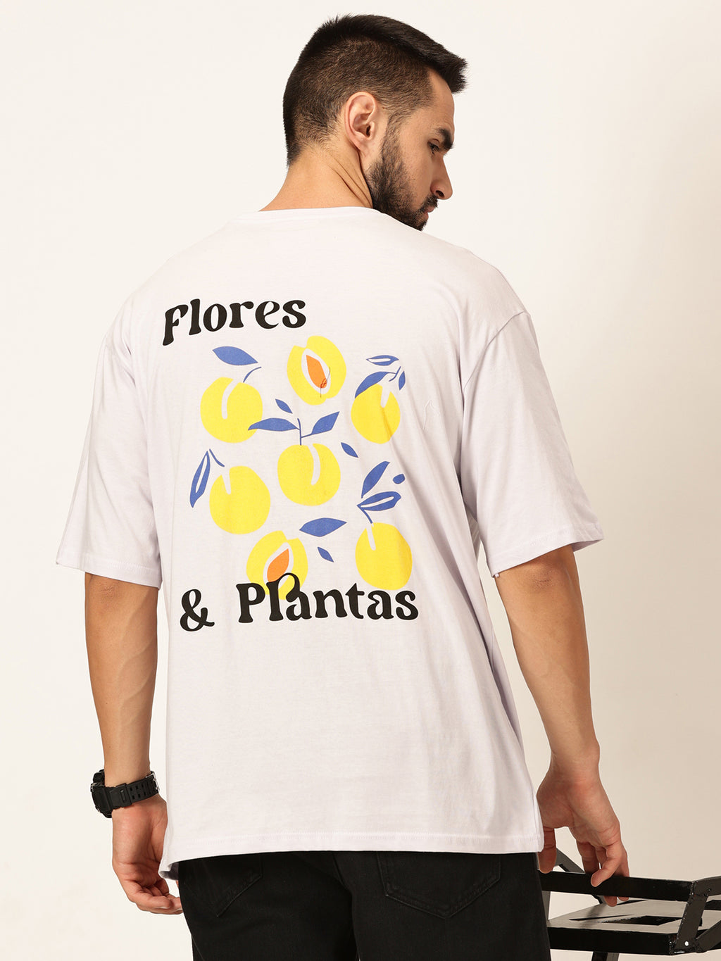 Thomas Scott Men Oversized Graphic Printed Cotton Bio Finish T-shirt