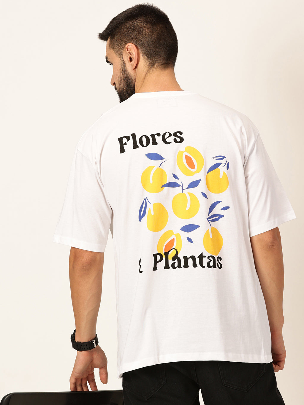 Thomas Scott Men Oversized Graphic Printed Cotton Bio Finish T-shirt