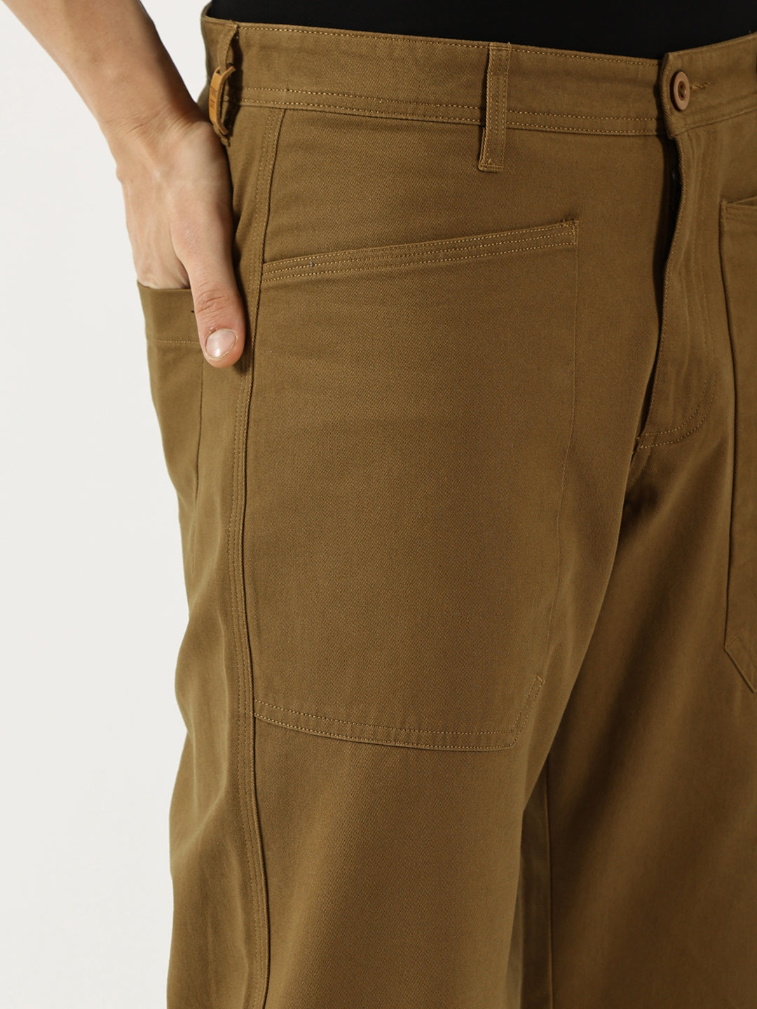 Thomas Scott Men Brown Mid-Rise Straight Fit Woven Trousers