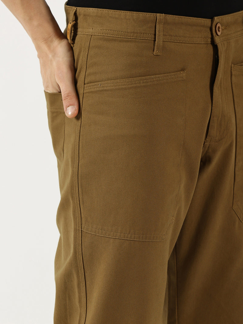 Thomas Scott Men Brown Mid-Rise Straight Fit Woven Trousers