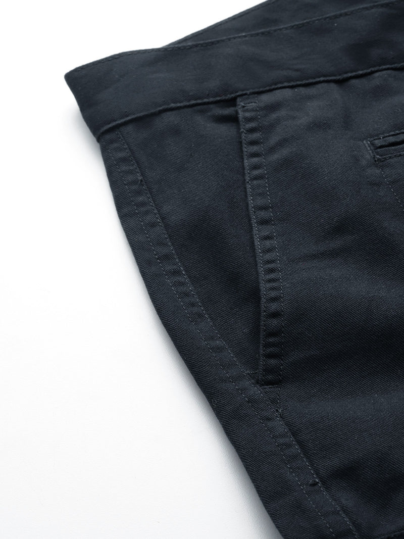 Thomas Scott Men Plus Size Smart Easy Wash Pure Cotton Cargos Trousers