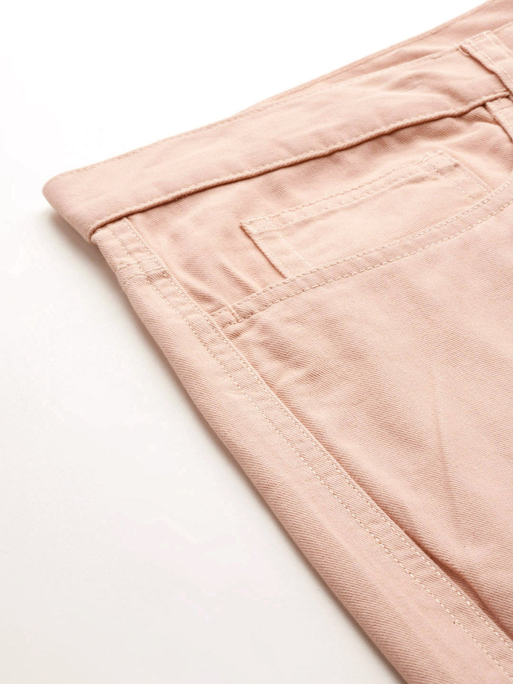 Thomas Scott Men Peach Plus Size Solid Mid Rise Regular Fit Cotton Chino Shorts