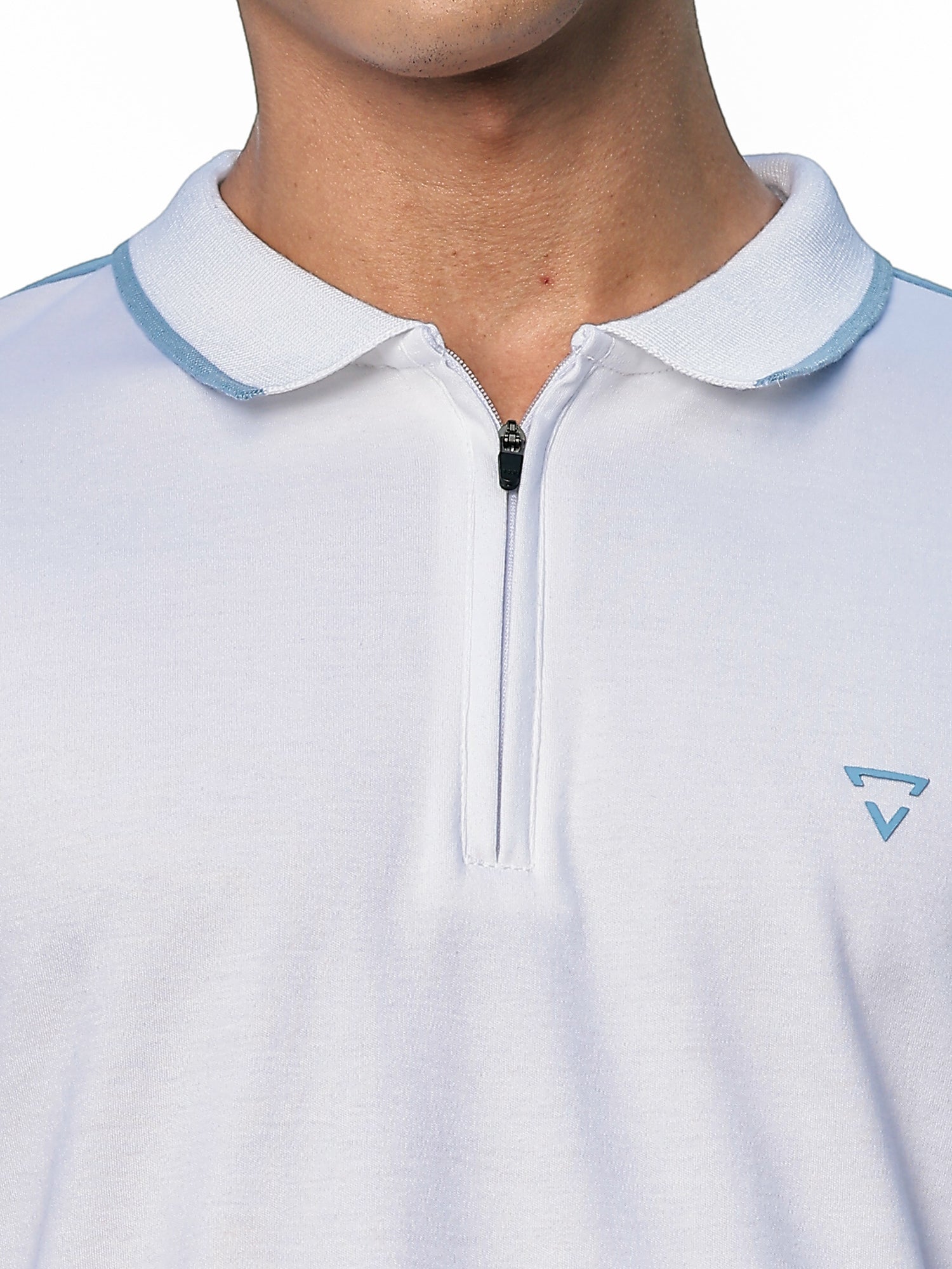 Thomas Scott Men White Regular Fit Short Sleeves Polo Collar Knitted Tshirt