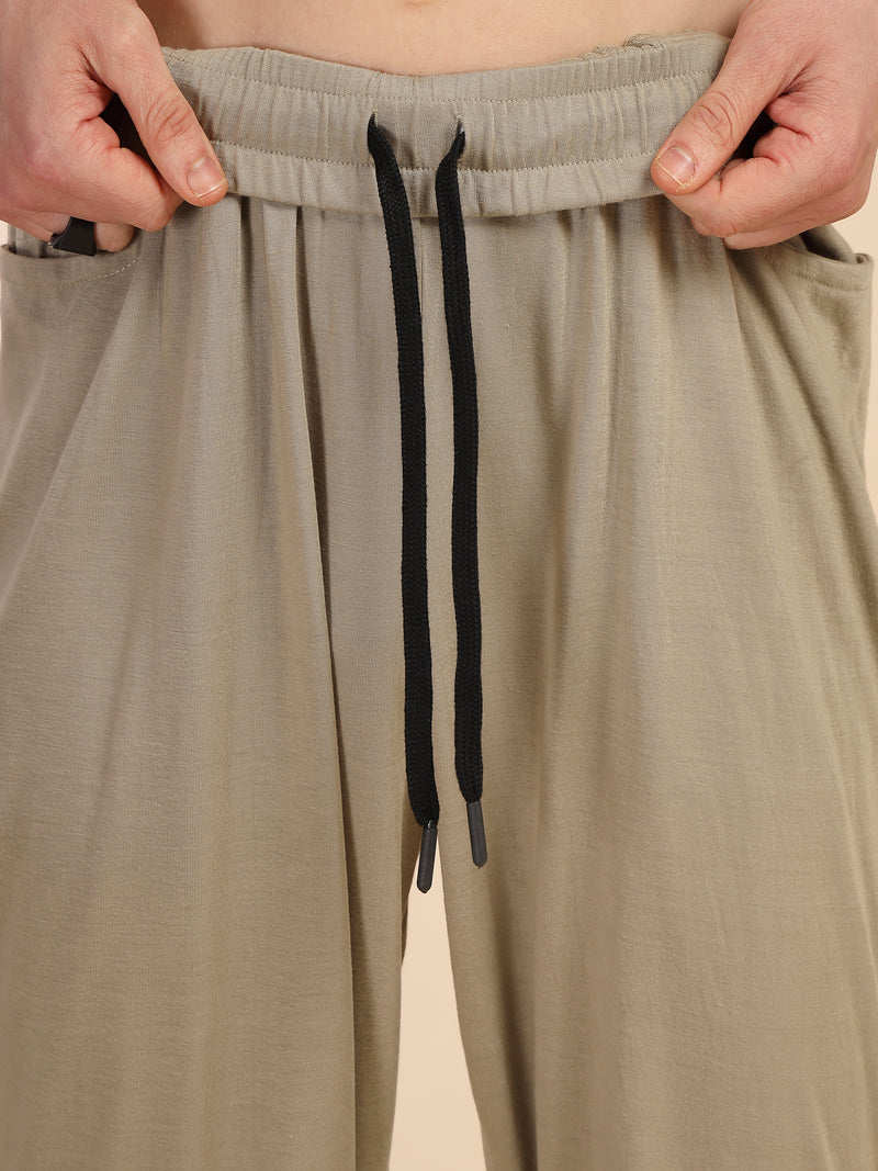 Thomas Scott Men Sage Green Relaxed Fit Solid Polyester Co-Ords Set