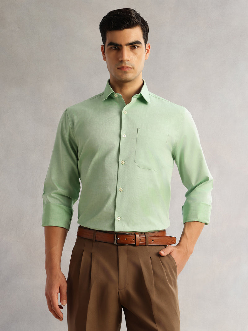 Thomas Scott Men Pista Regular Fit Long Sleeves Cutaway Collar 100% Cotton Filafil Formal Shirt
