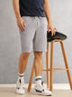 Thomas Scott Men Grey Regular Fit Mid-Rise Corduroy Casual Shorts