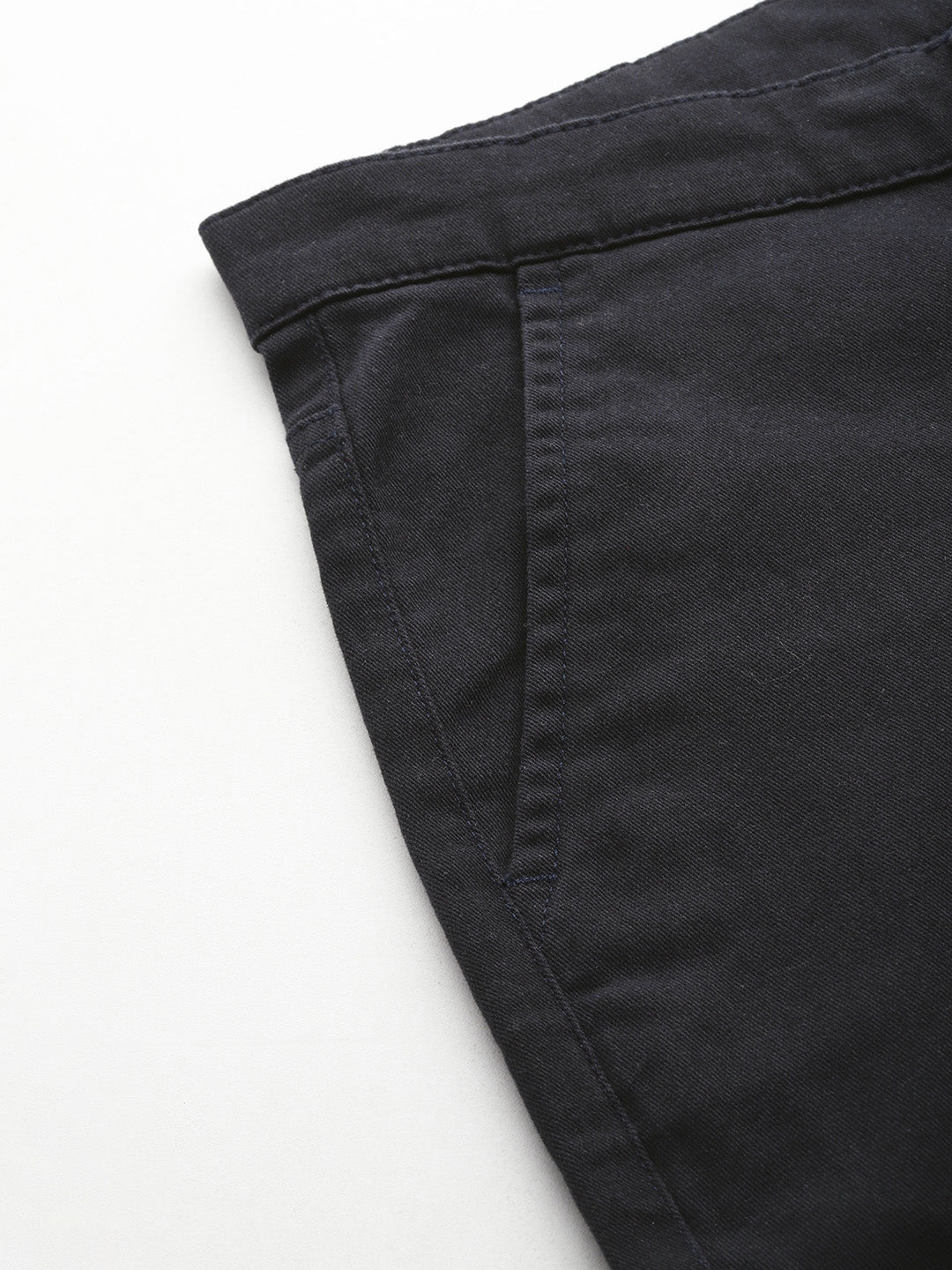 Thomas Scott Men Navy Cricket Club Plus Size Regular Fit Mid-Rise Solid Woven Cargo Trouser