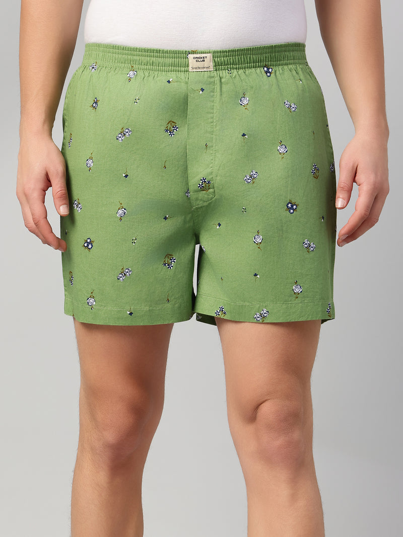 Thomas Scott Men Multicolor Cricket Club Collection Regular Fit 100% Cotton Woven Boxer Shorts (Pack of 3)